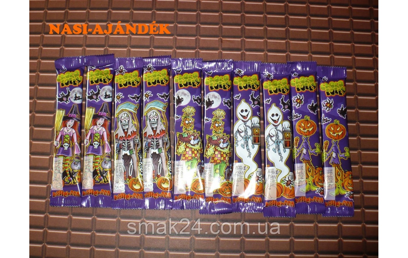 Шоколад молочної ХЕЛЛОУІН Schoko Lolli HALLOWEN Німеччина 15г