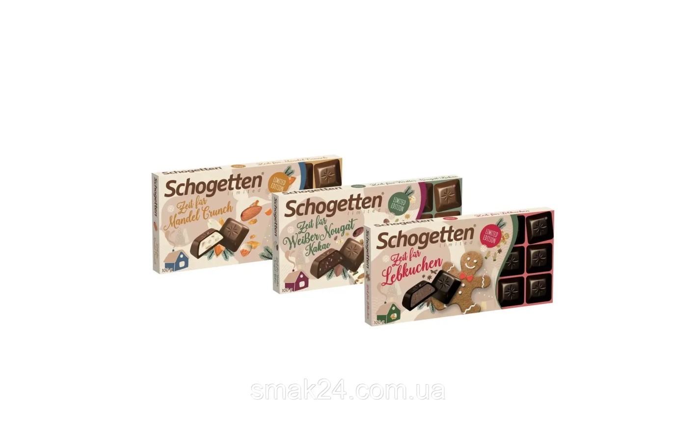 Шоколад молочний Мигдальні Кранчі Schogetten Almond Crunch Німеччина 100г