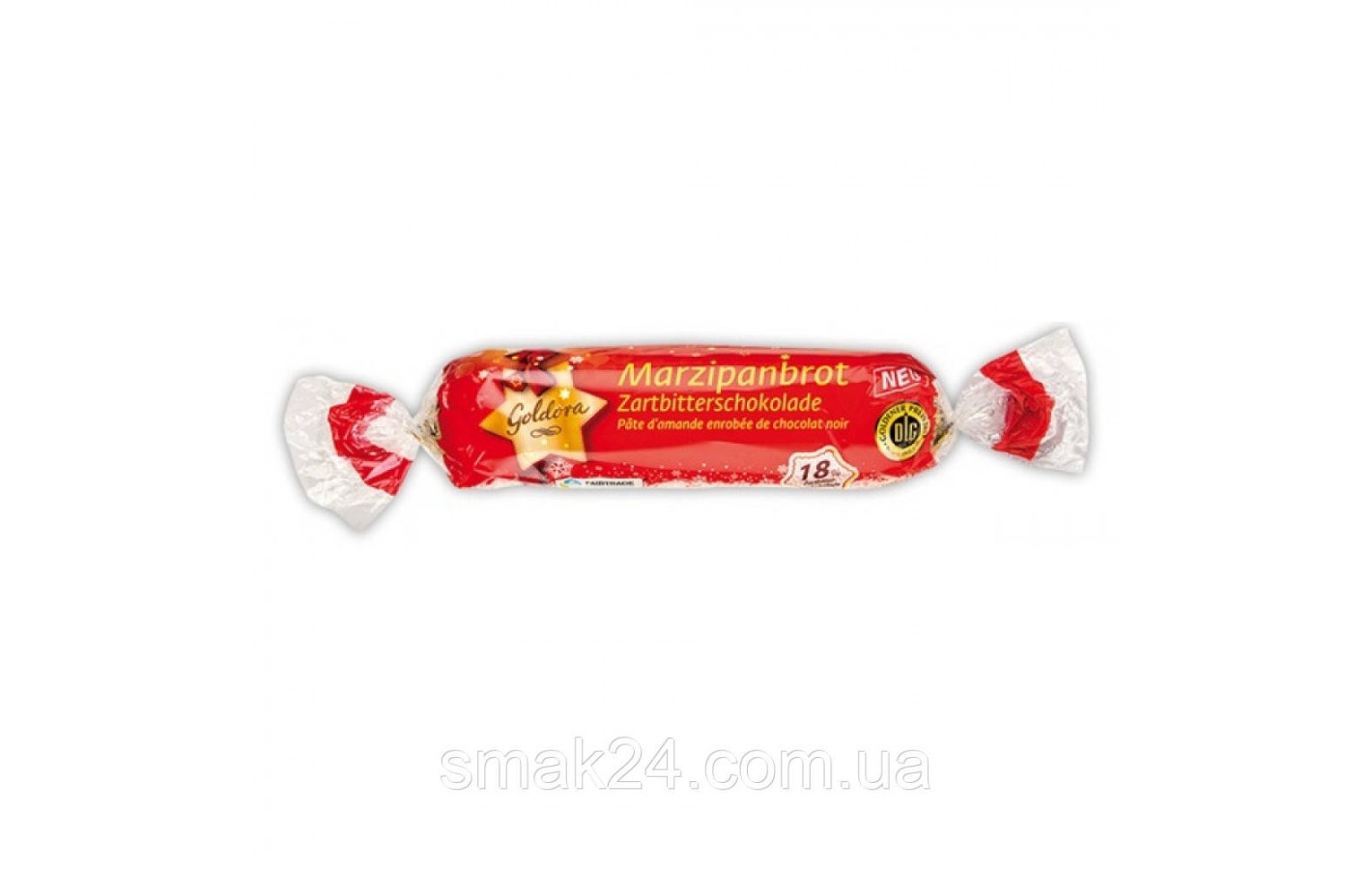 Марципан в чорному шоколаді Goldora Edelmarzipan-brot 125 г Німеччина