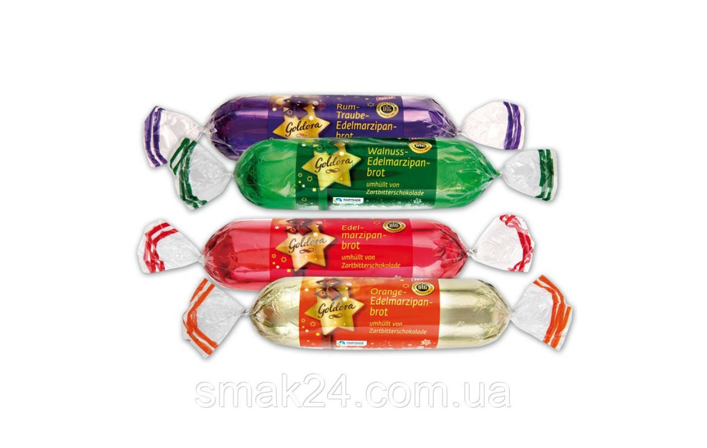 Марципан в черном шоколаде с ромом Goldora Edelmarzipan-brot Rum Traube 125 г Германия