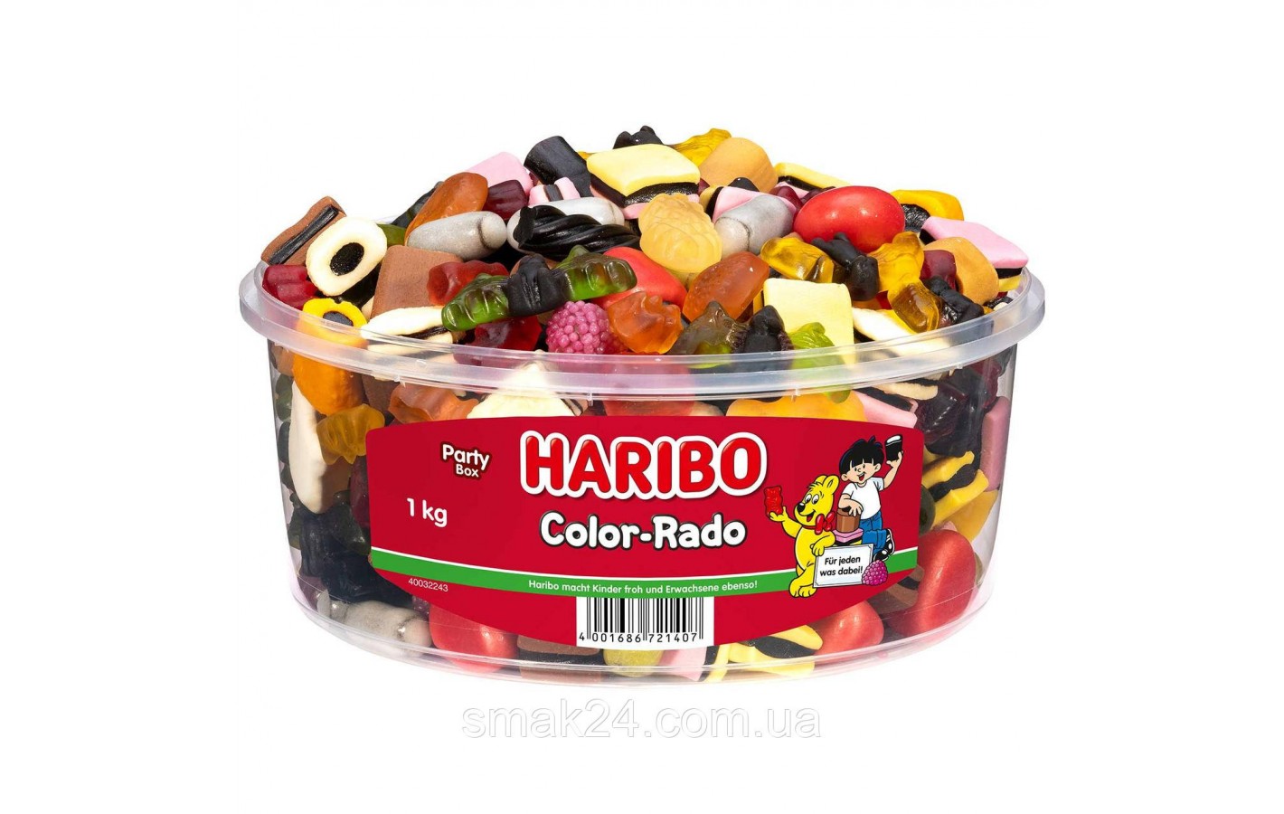 Желейні цукерки Haribo Color-Rado (фруктове асорті) 1000г Німеччина