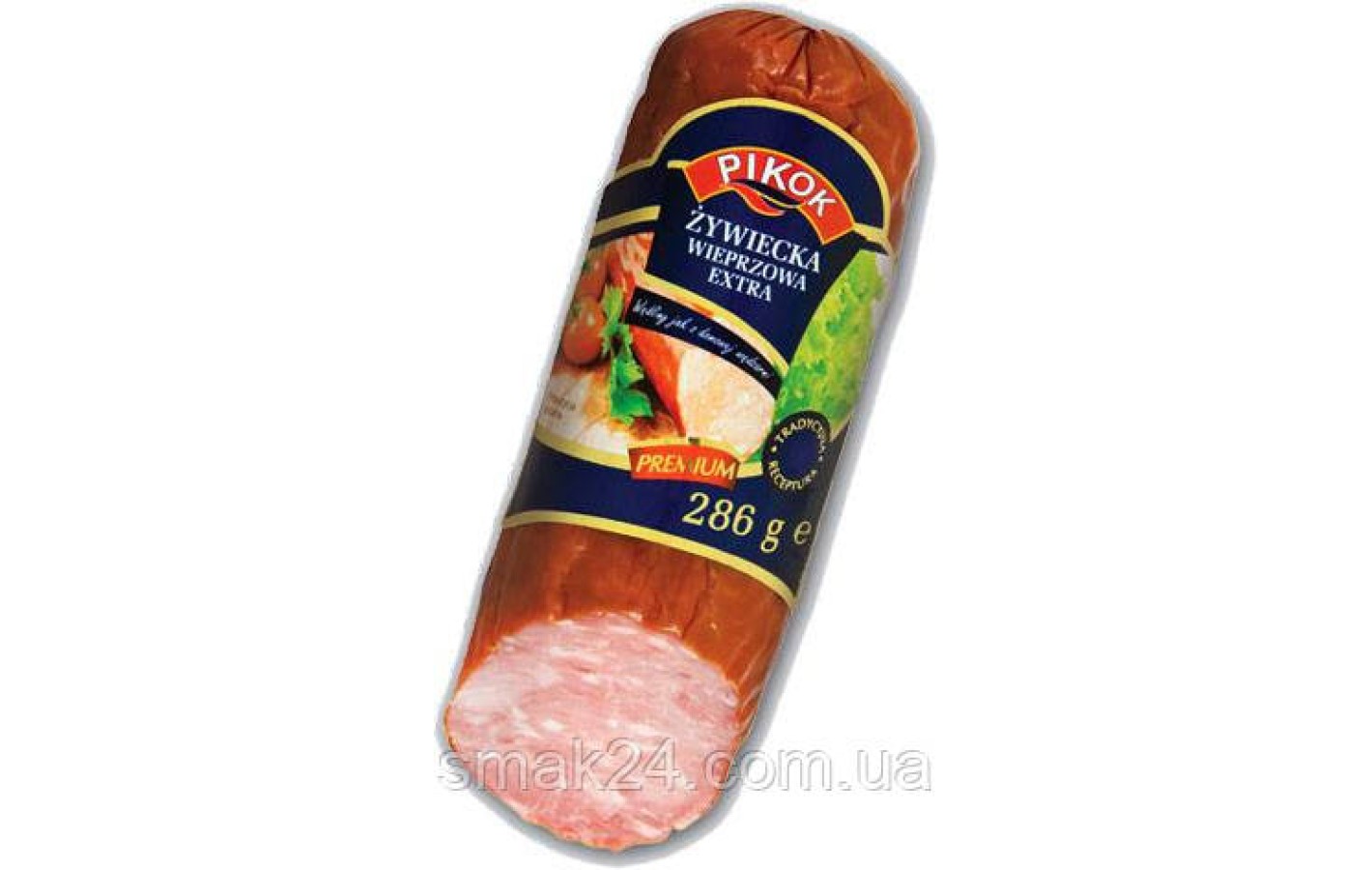 Ковбаса зі свинини (Ветчинно-рублена) Pikok Живецька Zywiecka Kielbasa Wedlin 286 г Польща