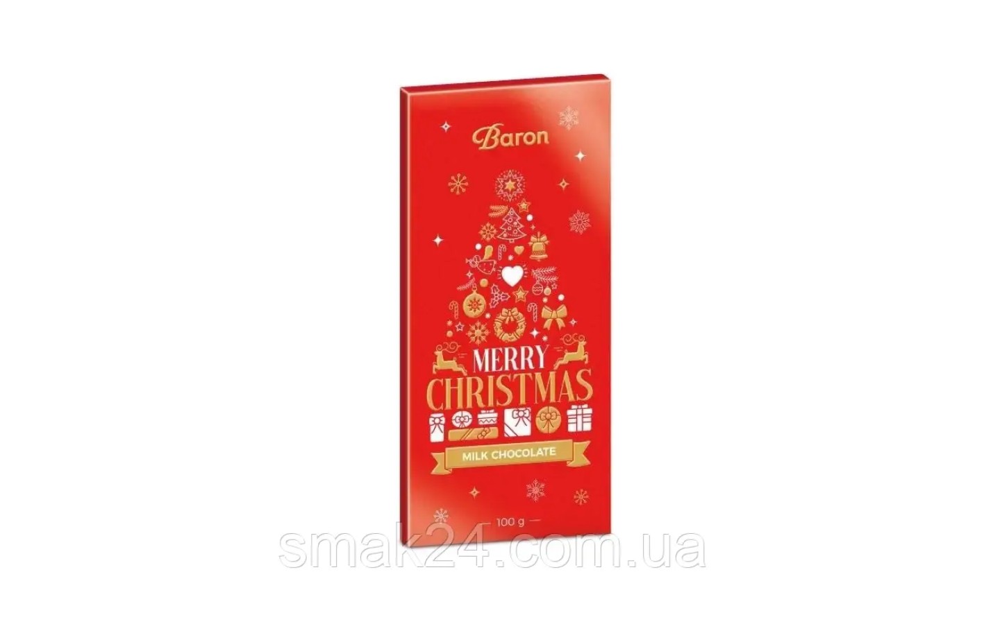 Шоколад молочный  Рождество Baron Merry Christmas Польша 100г