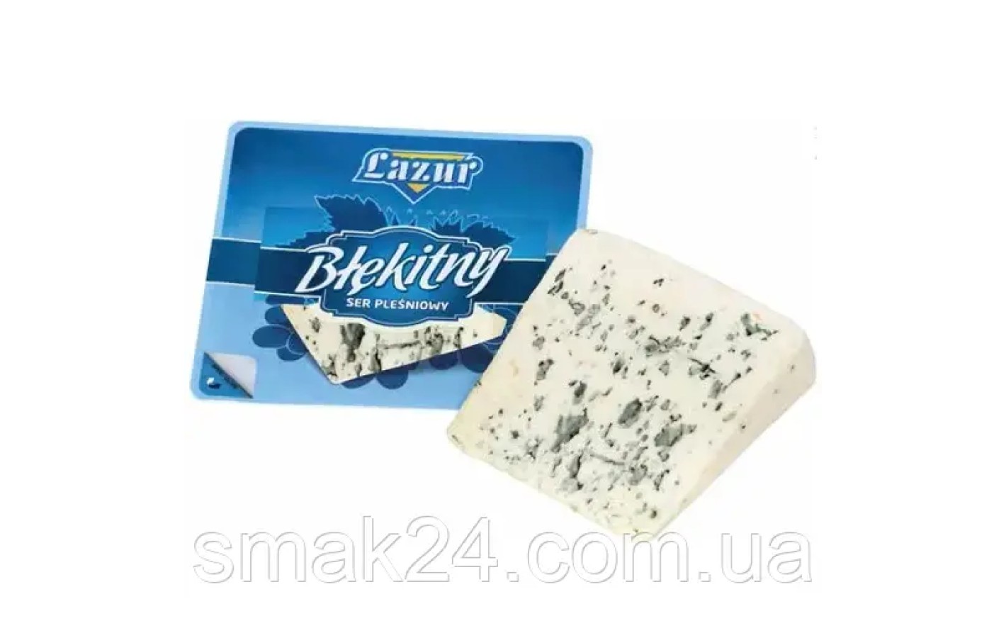 Сир із блакитною цвіллю в пластинах Lazur Ser Blekitny Plastry 100 г Польща