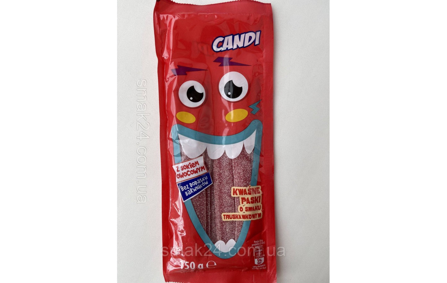 Желейные конфеты кислые со вкусом Апельсина Candi  Strawberry  150 г