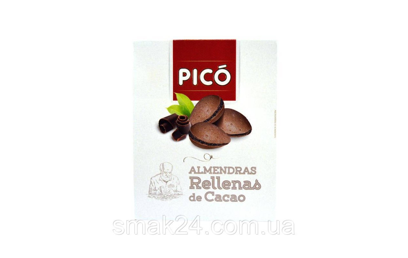 Цукерки Мигдальна нуга Pico Almendras Rellenas de Cacao 150 г Іспанія