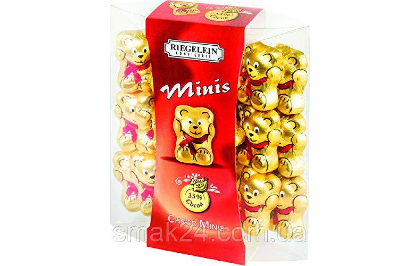 Мінішоколад молочної Ведмедики Riegelein choco minis 125 г Німеччина