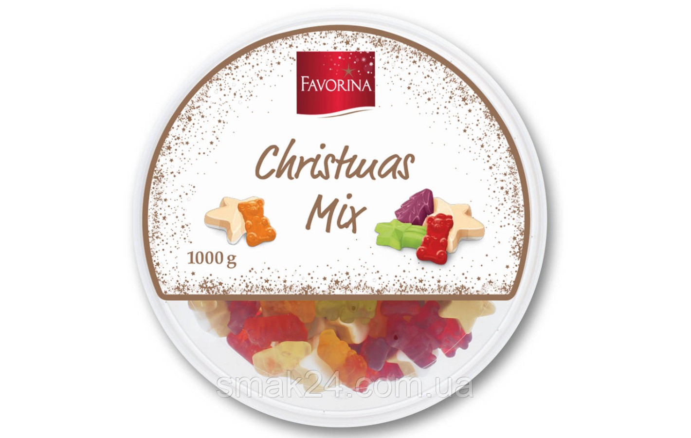 Желейні цукерки Щасливе Різдво FAVORINA Happy Christmas Німеччина 1 кг