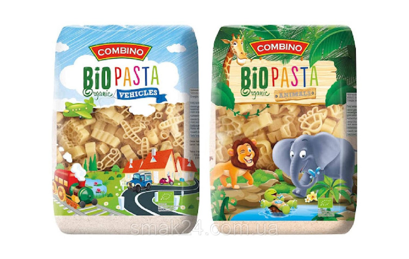 Макароны BIO ORGANIC Pasta ANIMALS Combino  Италия, 500г