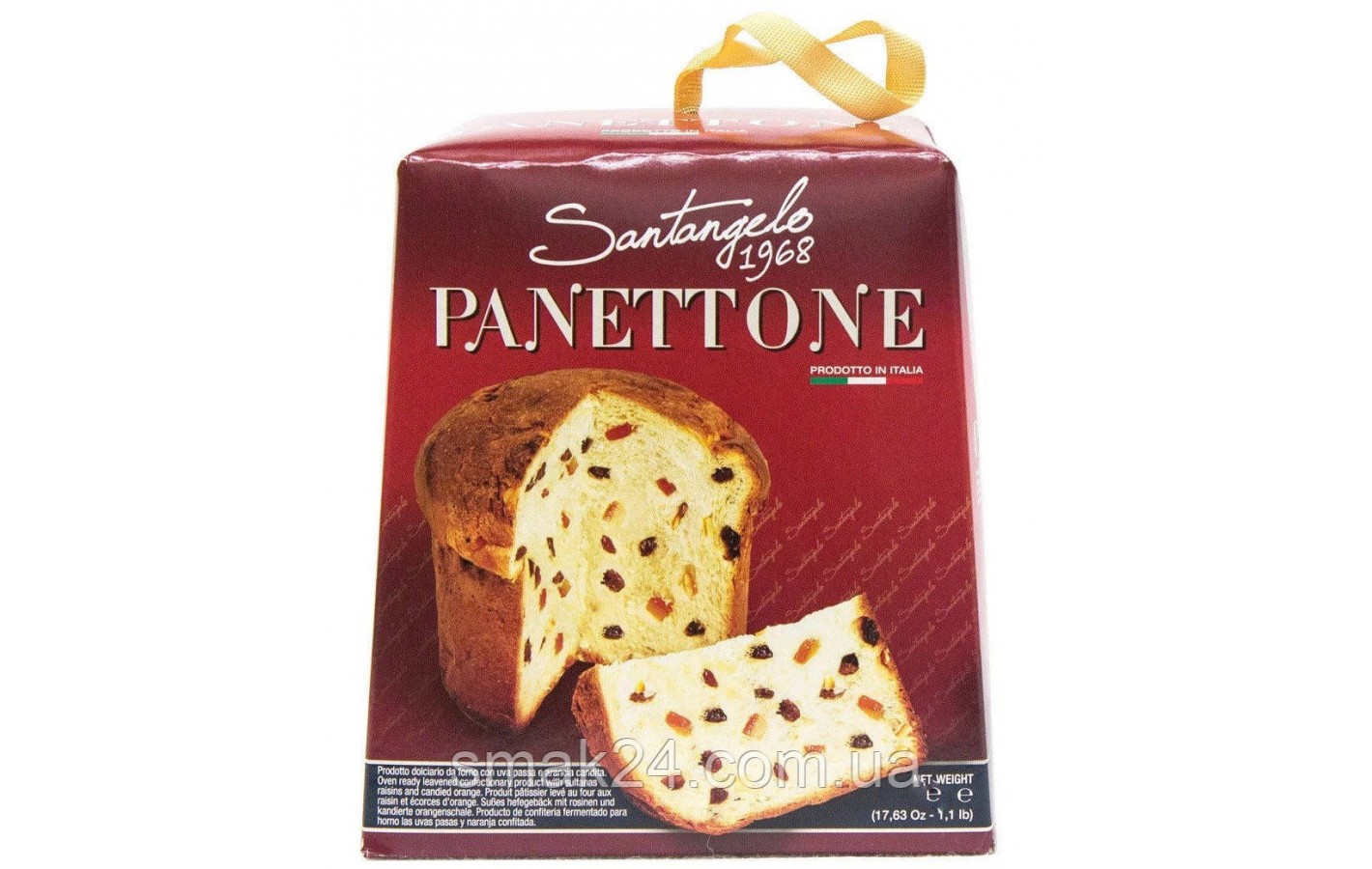Панеттоне изюм и цукаты Santagelo PANETTONE tradizionale 908г Италия