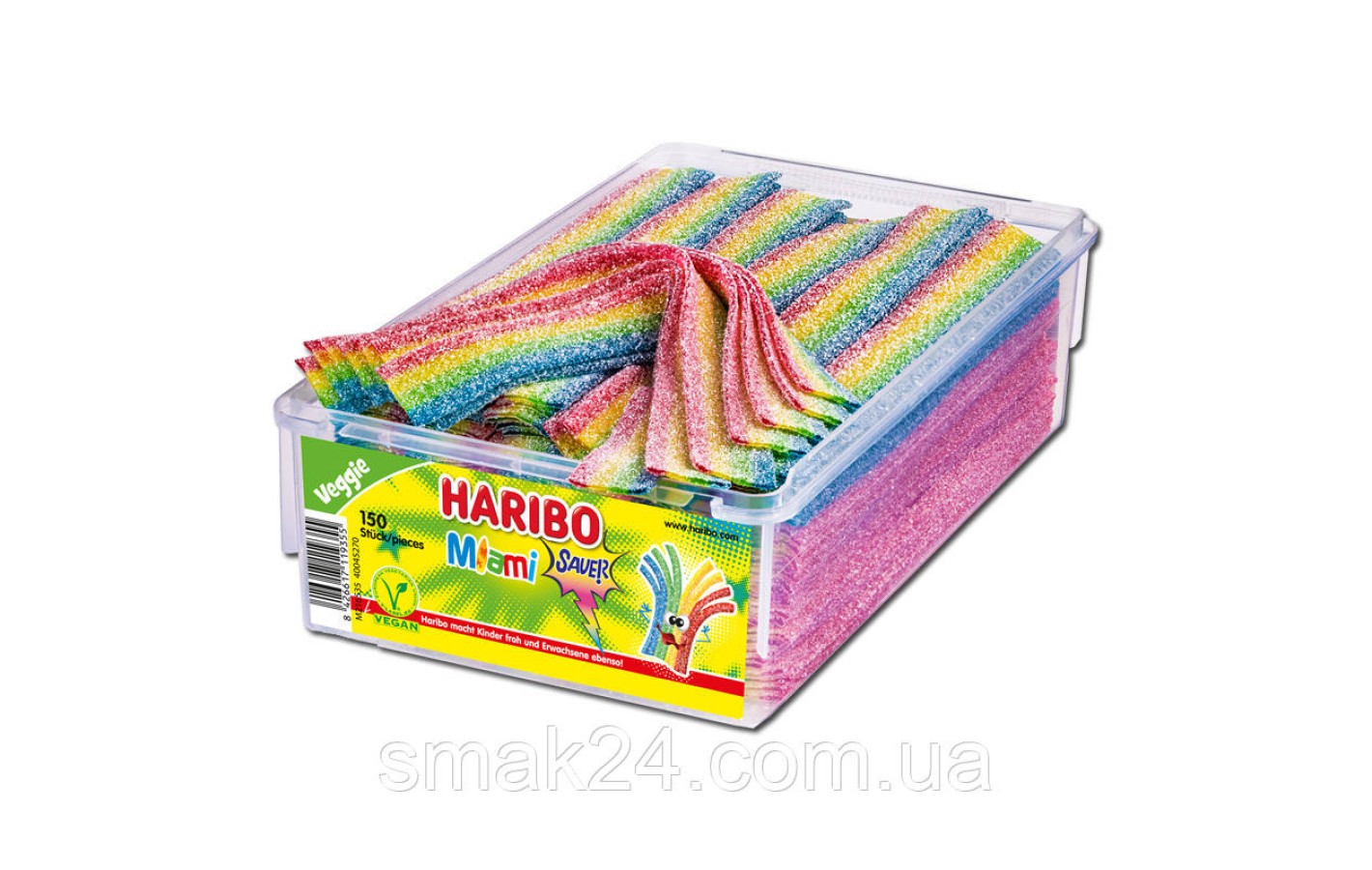 Желейные конфеты Haribo Miami sauer, Fruchtgummi, (150стиков) 1125г Германия
