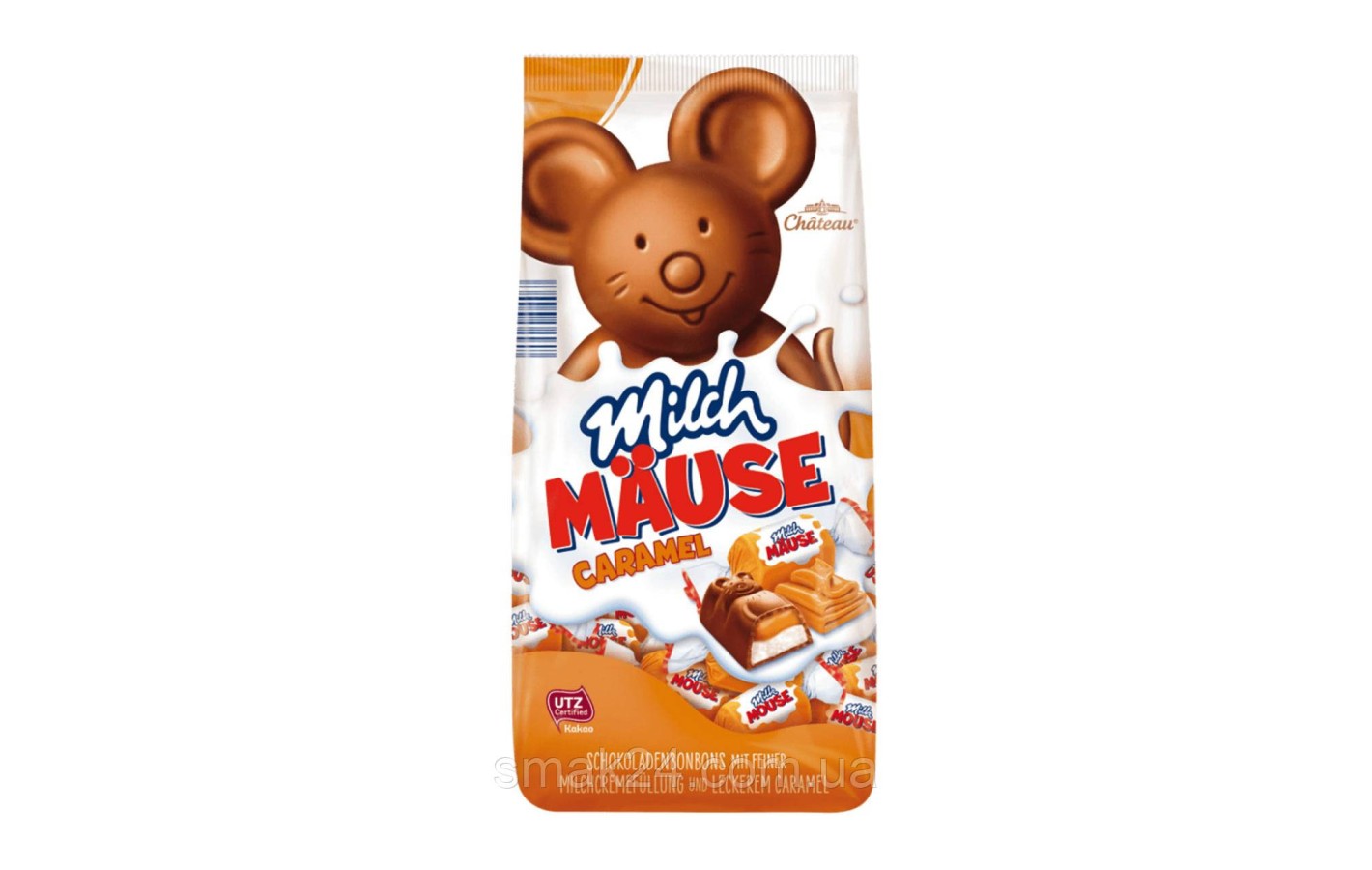 Шоколадні цукерки з карамельно-вершковою начинкою Choceur Milch Mause Caramel 210г Німеччина