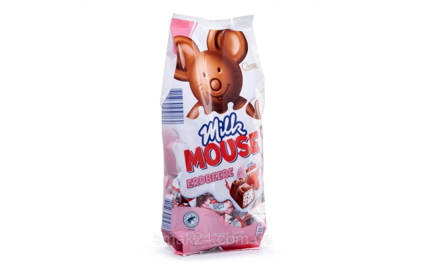 Шоколадные конфеты с орехово-сливочной начинкой Choceur Milch Mause Hazelnuss 210г Германия