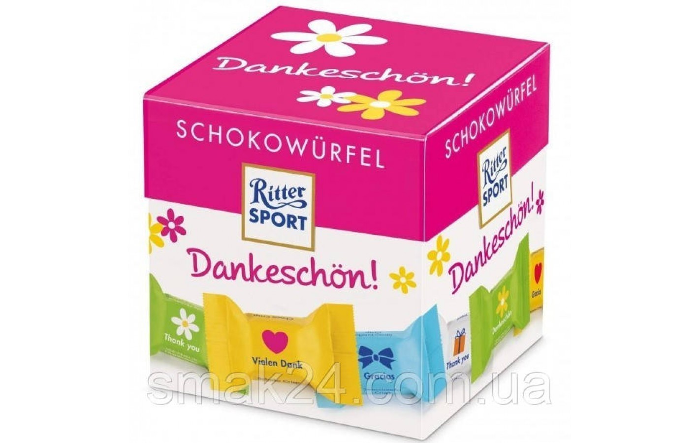 Мини-шоколад Ritter Sport 3 вкуса Schokowurfel 192 г (24шт)  Германия
