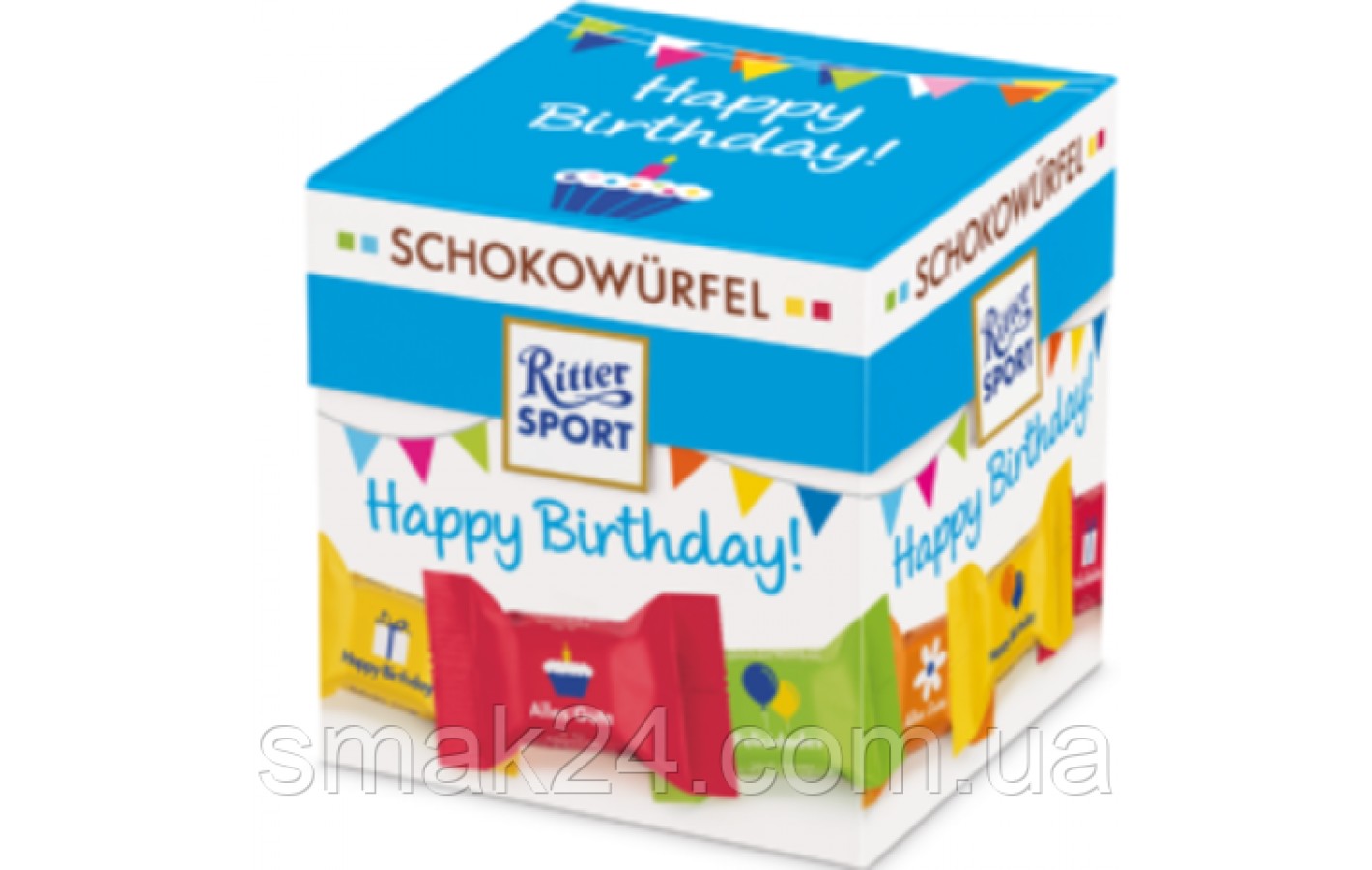 Мини-шоколад Ritter Sport 3 вкуса Schokowurfel 192 г (24шт)  Германия
