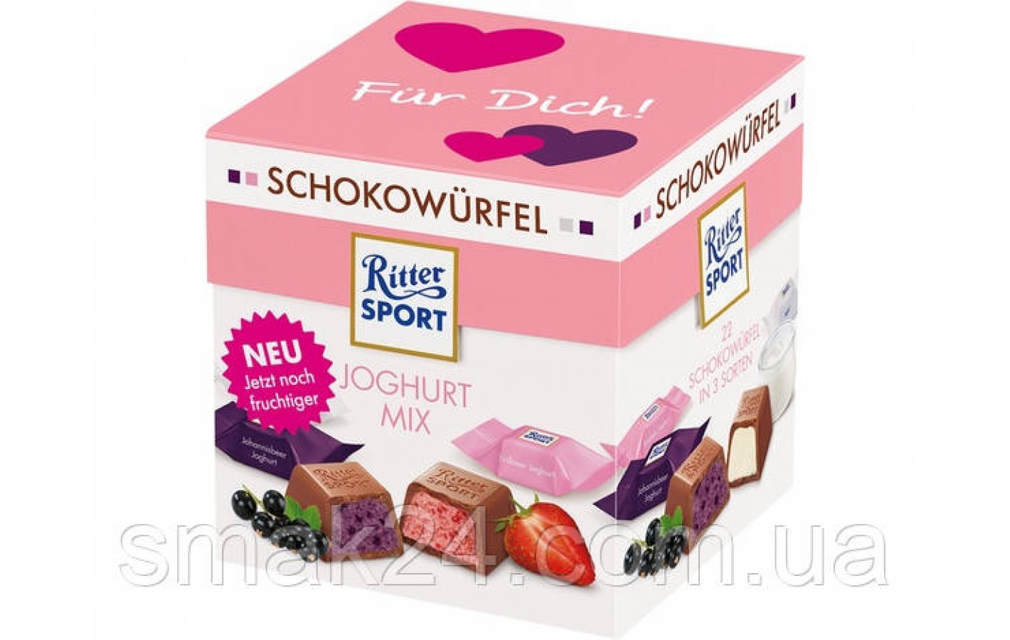 Мини-шоколад Ritter Sport 3 вкуса Schokowurfel 192 г (24шт)  Германия
