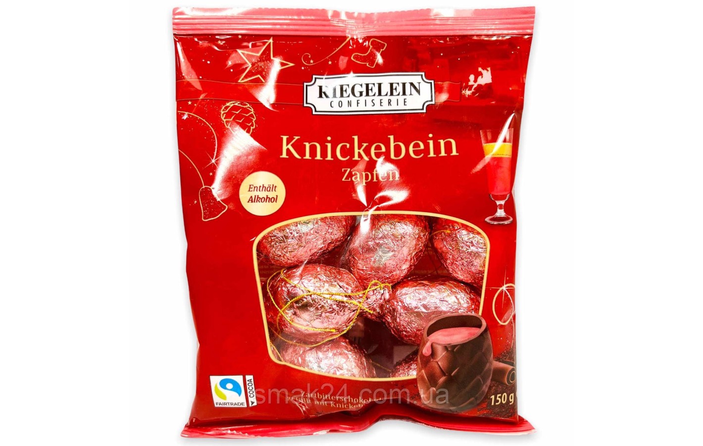 Шоколадные шишки с вишневым ликером Riegelein knickebein zapfen 150г Германия