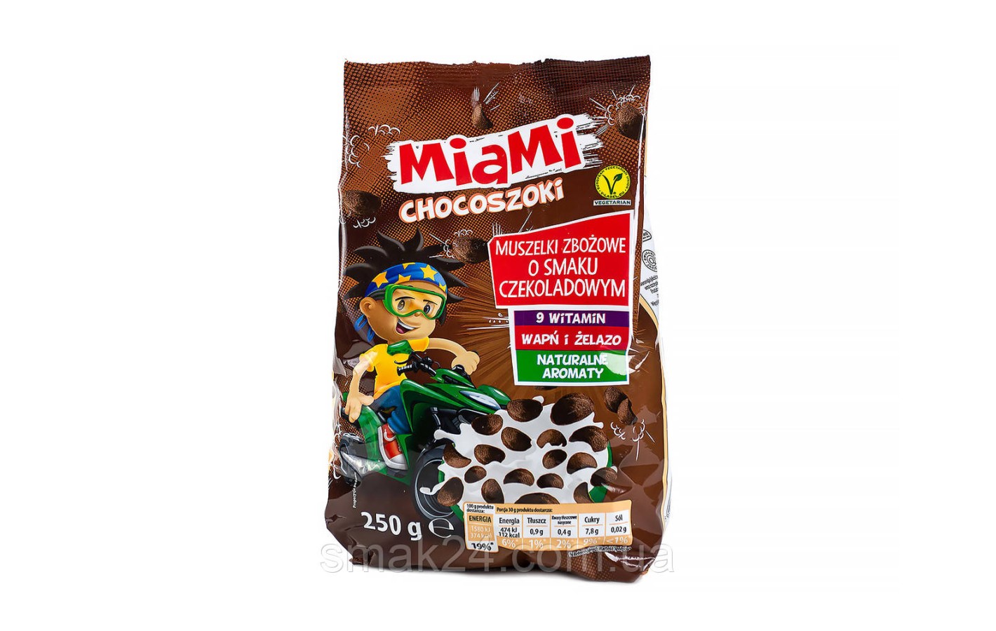 Шоколадні пластівці Miami chocoszoki 250 г Польща