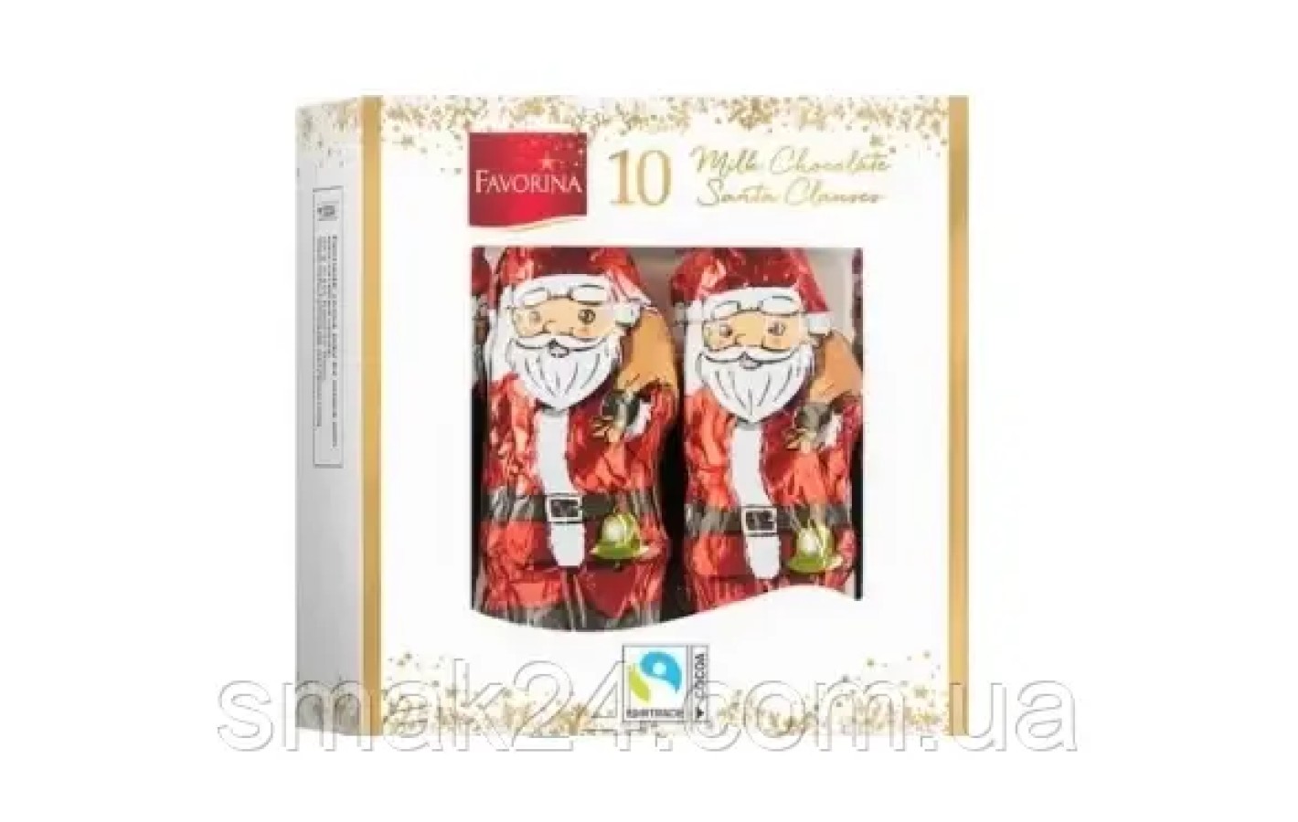 Шоколадні Санта-Клауси Favorina Santa Clauses (10штх12,5г) 125 г Німеччина