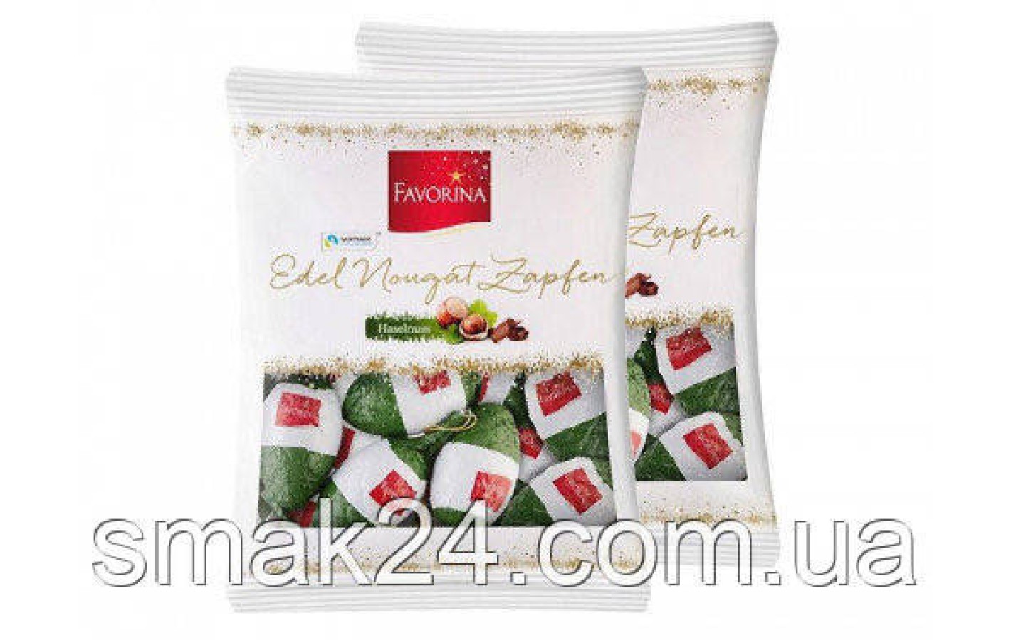 Шоколадные шишки с начинкой нуга из фундука Favorina edel nougat zapfen 150г Германия