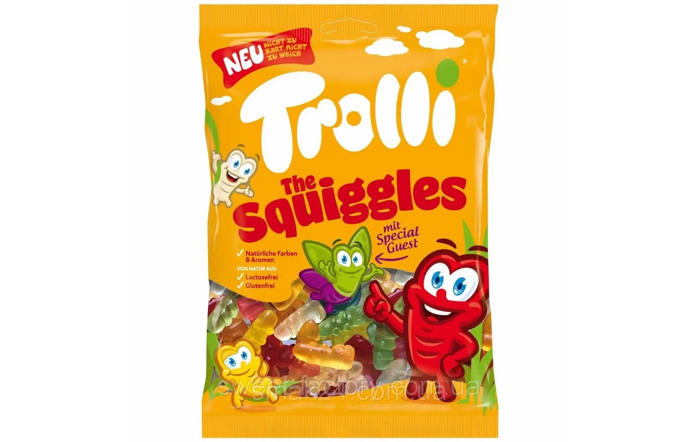 Желейные конфеты Без лактозы, Без глютена Бабочки, Гусеницы Trolli The Squiggles Германия 200г