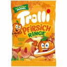 Желейные конфеты Без лактозы, Без глютена Персиковые кольца Trolli Pfirsichringe Германия 200г