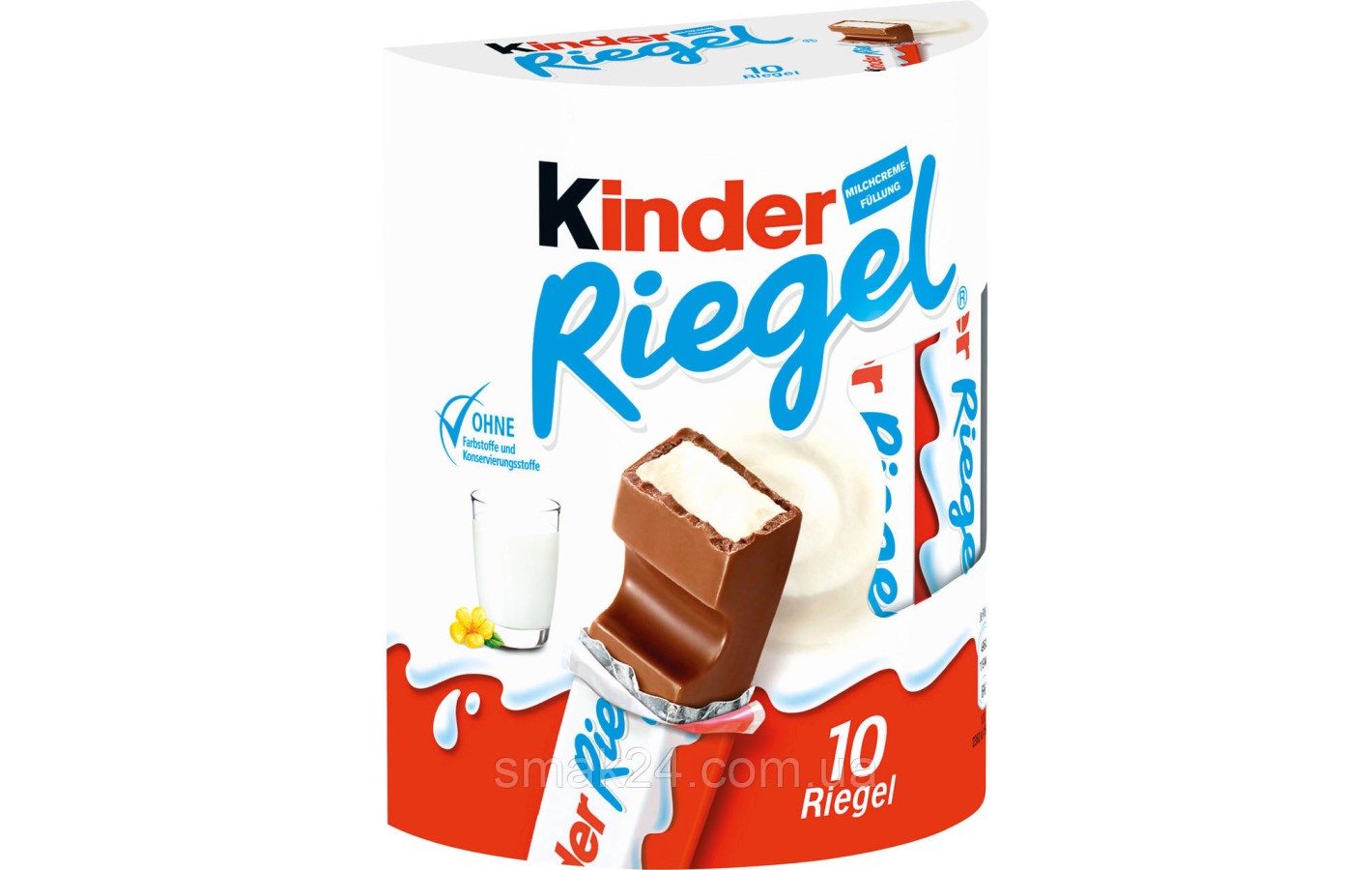 Шоколадный батончик Kinder  Riegel  (10штх21г) 210г Германия