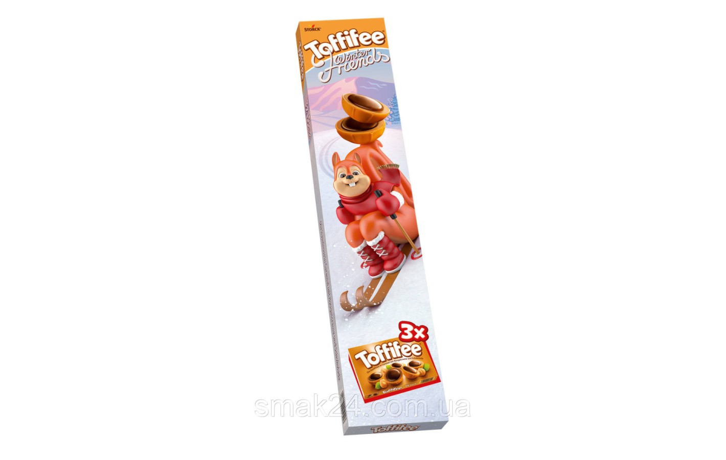 Цукерки Toffifee фундук у карамелі з кремовою нугою і шоколадом (3штх125г) 375г Німеччина