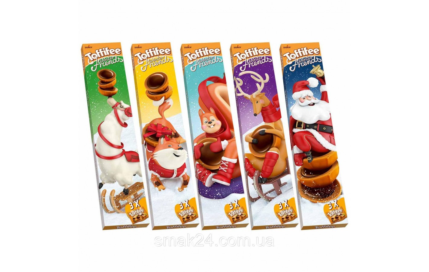 Конфеты Toffifee фундук в карамели с кремовой нугой и шоколадом (3штх125г) 375г Германия