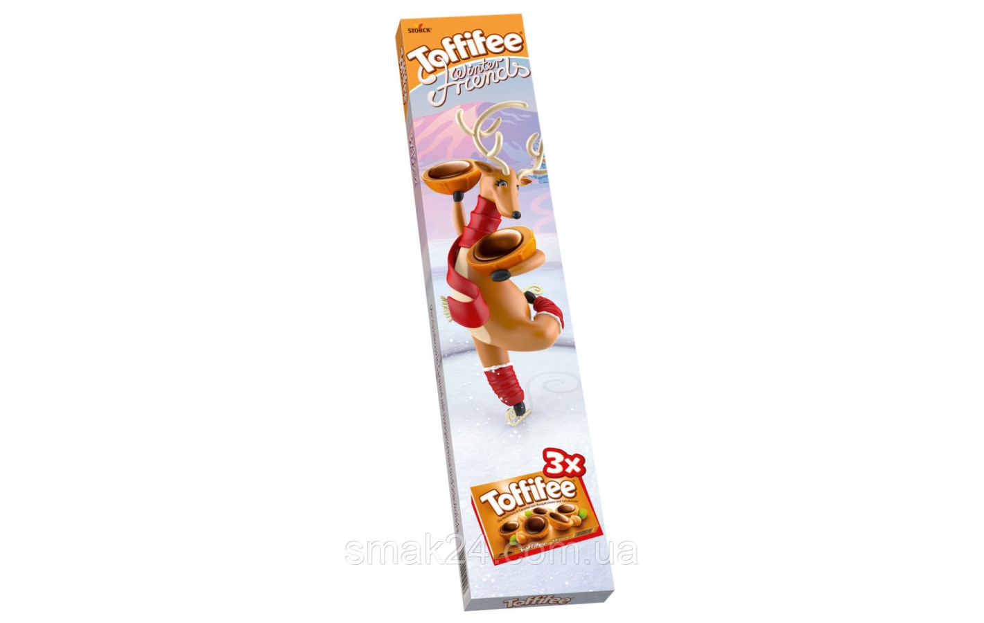 Конфеты Toffifee фундук в карамели с кремовой нугой и шоколадом (3штх125г) 375г Германия