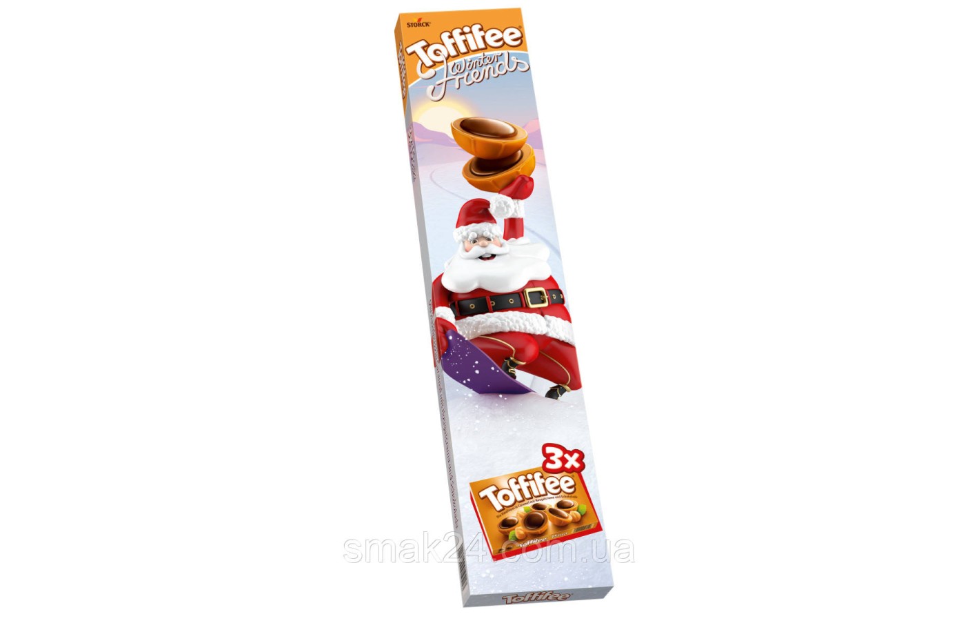 Конфеты Toffifee фундук в карамели с кремовой нугой и шоколадом (3штх125г) 375г Германия