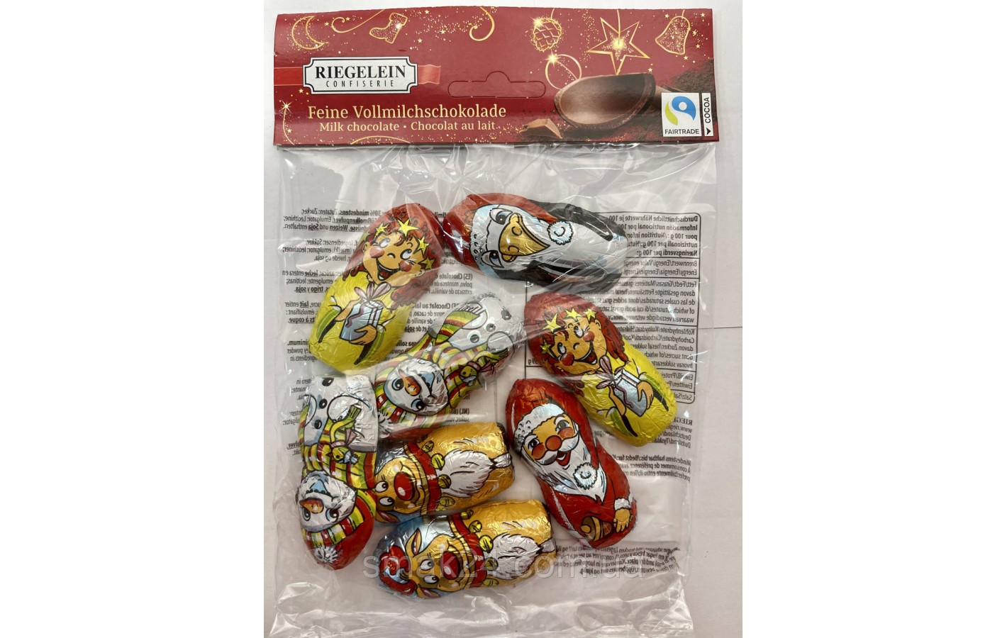 Шоколадные Рождественские фигурки Riegelein  Германия 100 г