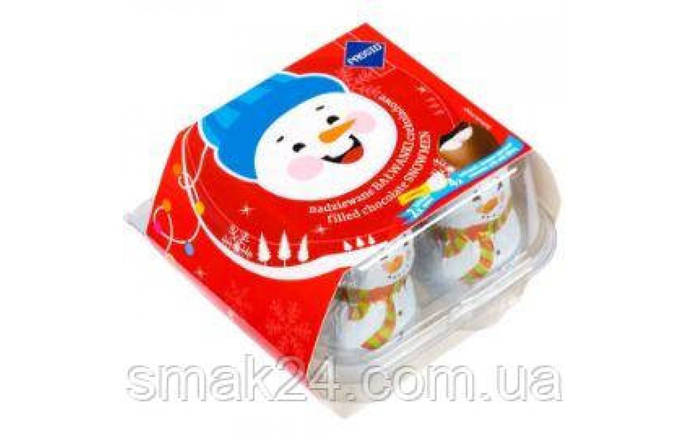Шоколадні Сніговики із шоколадним кремом Passio Snowmen 144 г