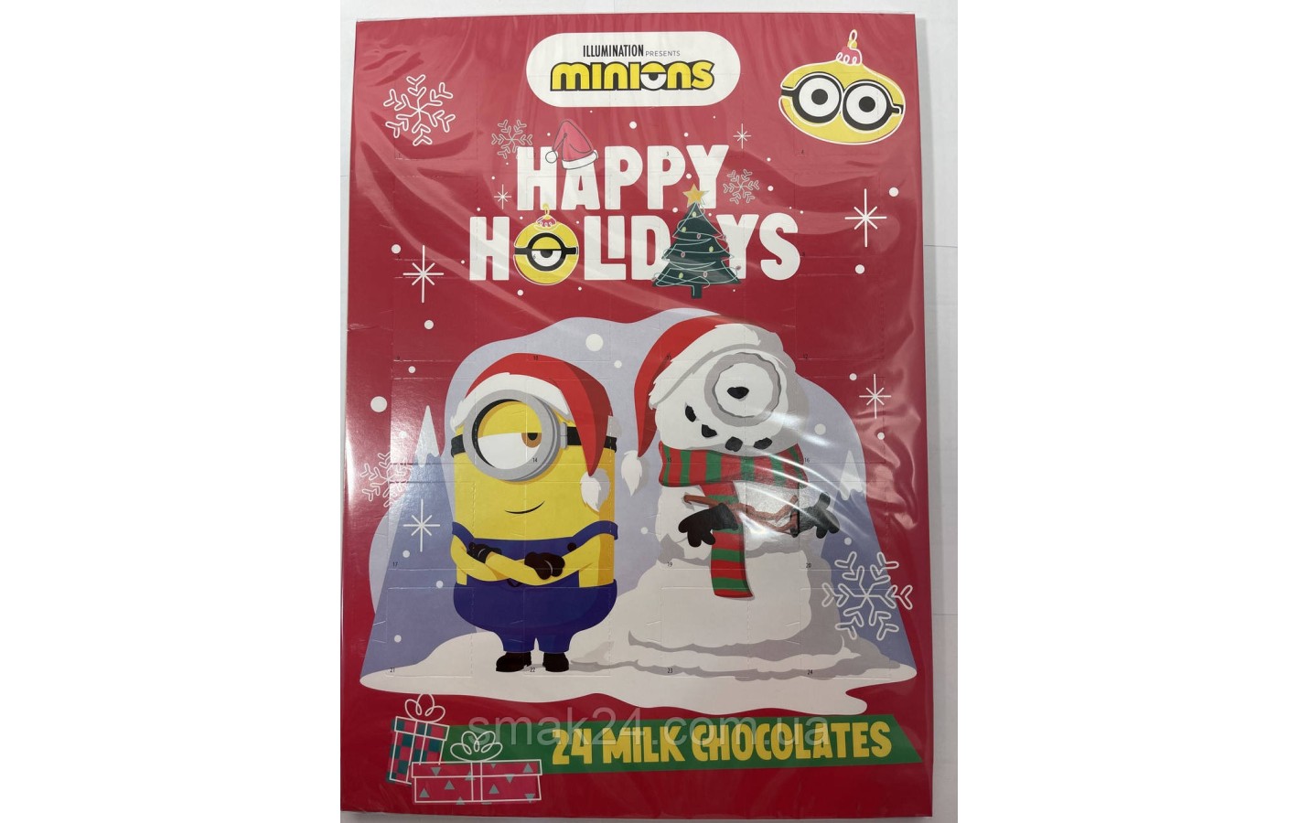Адвент- календарь шоколадный Minions Германия 75г