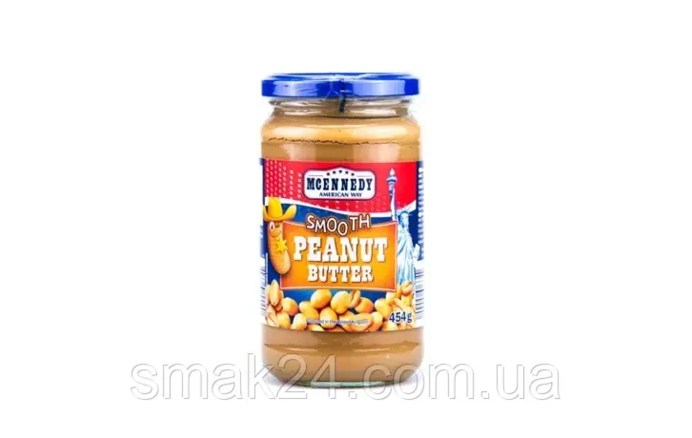 Арахісова паста зі шматочками арахісу Mcennedy Crunchy Peanut 454г