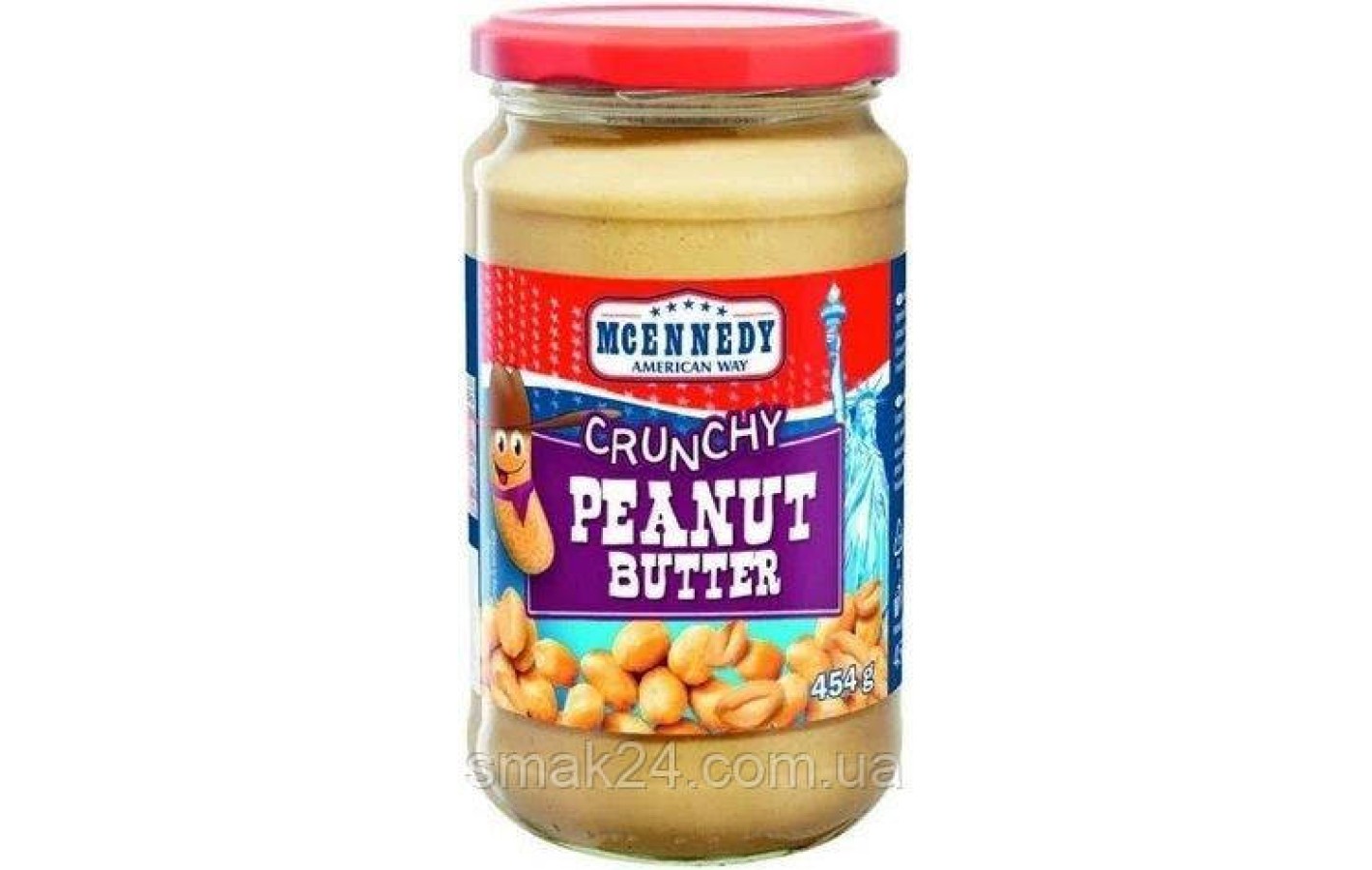 Арахісова паста зі шматочками арахісу Mcennedy Crunchy Peanut 454г