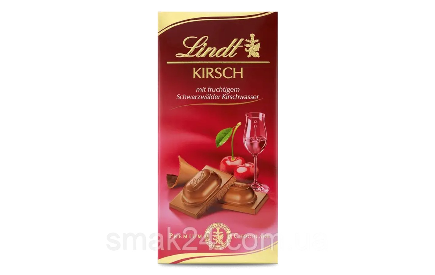 Шоколад молочний з Вишневим лікером Lindt Kirsch Liquor 100г Німеччина