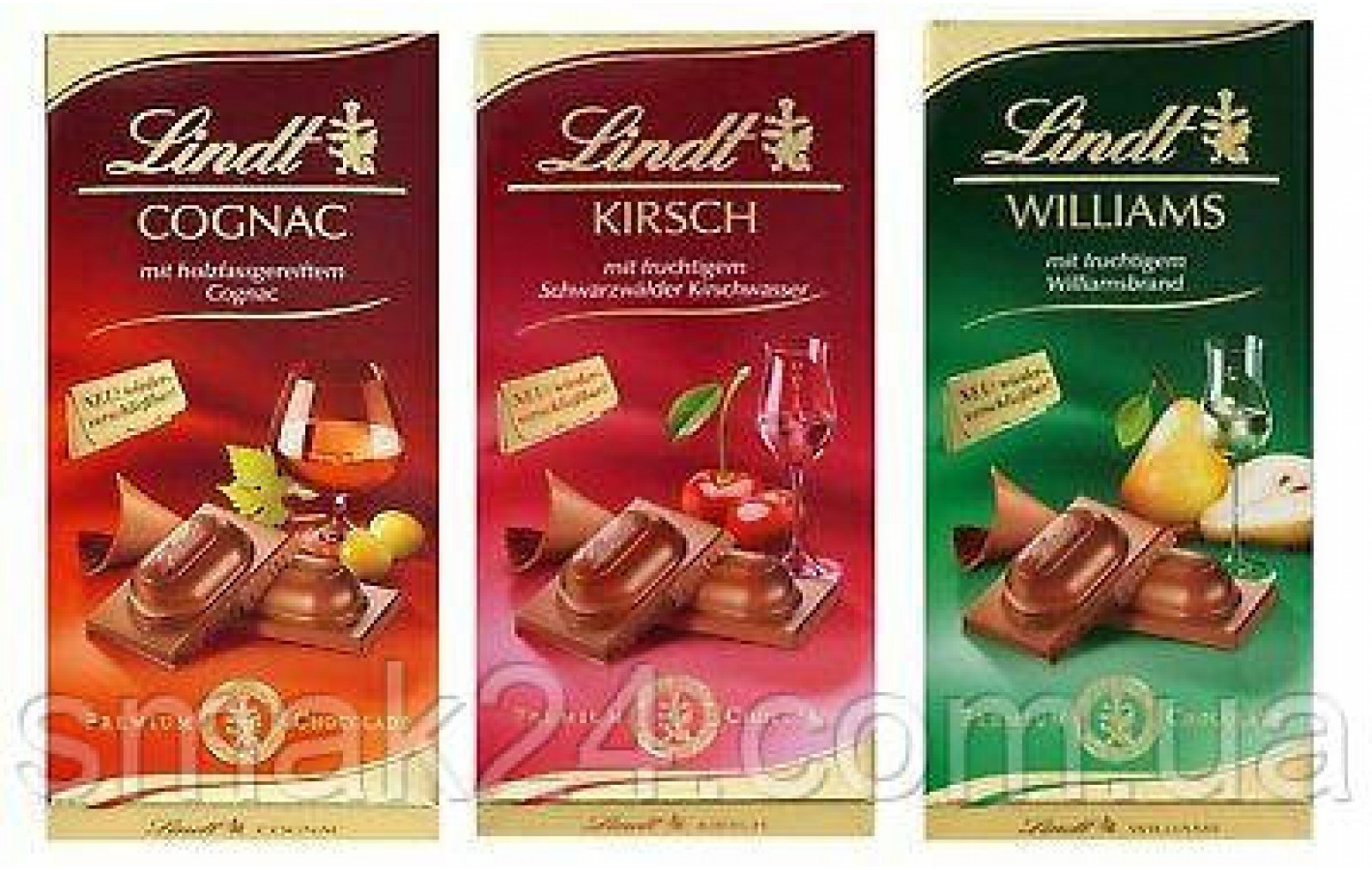 Шоколад молочний з Коньяком Lindt Cognac 100г Німеччина