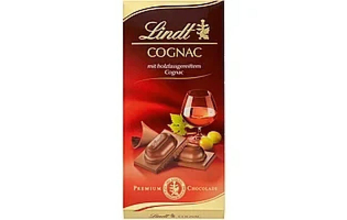 Шоколад молочний з Коньяком Lindt Cognac 100г Німеччина