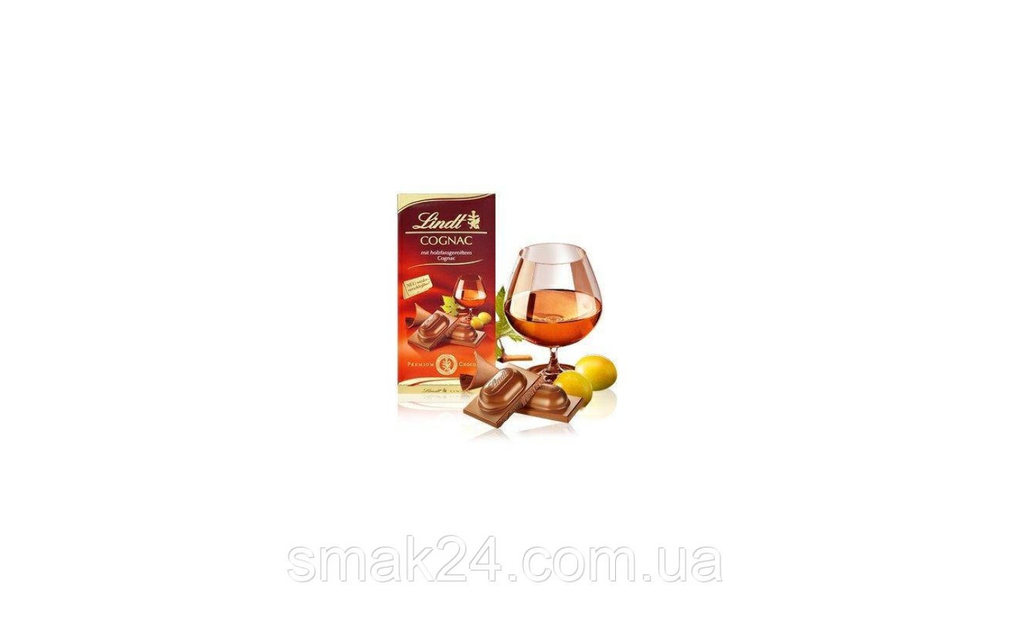 Шоколад молочний з Коньяком Lindt Cognac 100г Німеччина