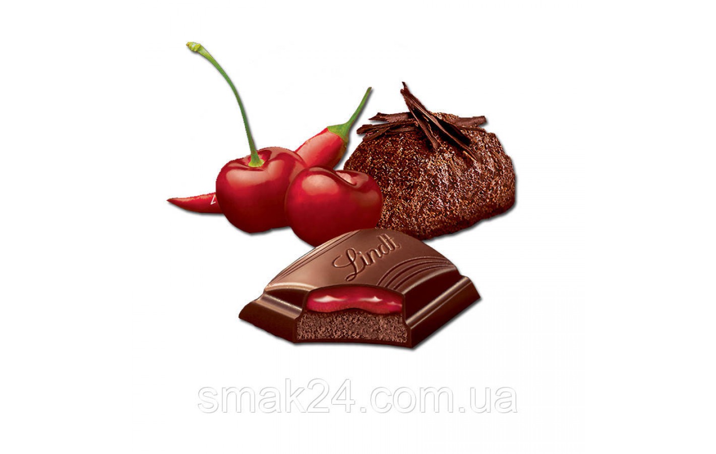 Шоколад Lindt Edelbitter Mousse Sauerkirsch Chili 70% 150г Німеччина
