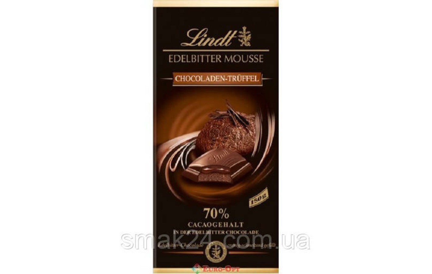 Шоколад Lindt Edelbitter Mousse Chocoladen Truffel 70% 150г Німеччина