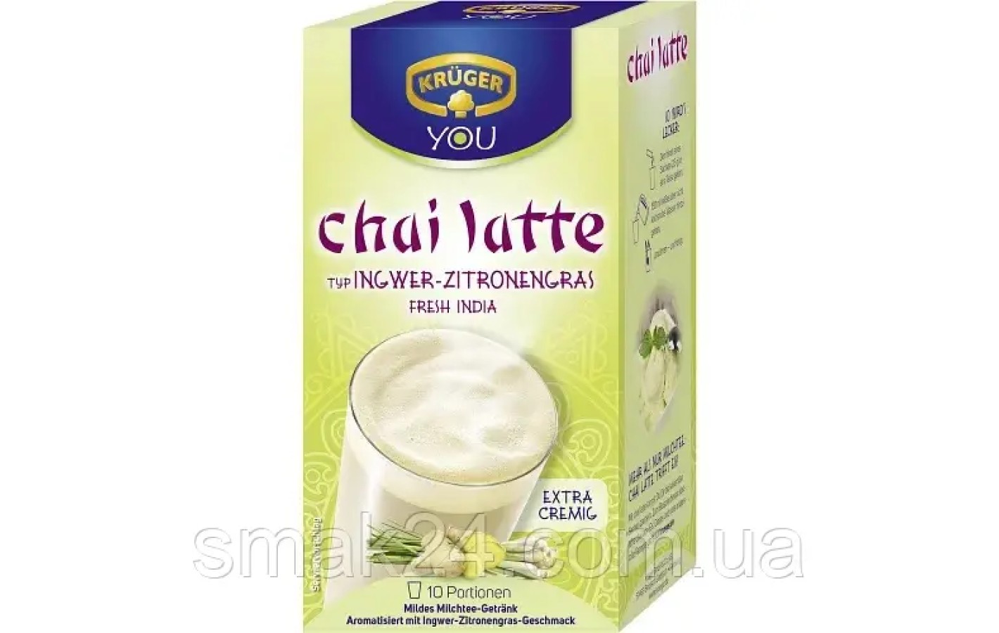 Молочный чай Kruger Chai Latte Ingwer Zitronen (10штх25г)  250г Германия