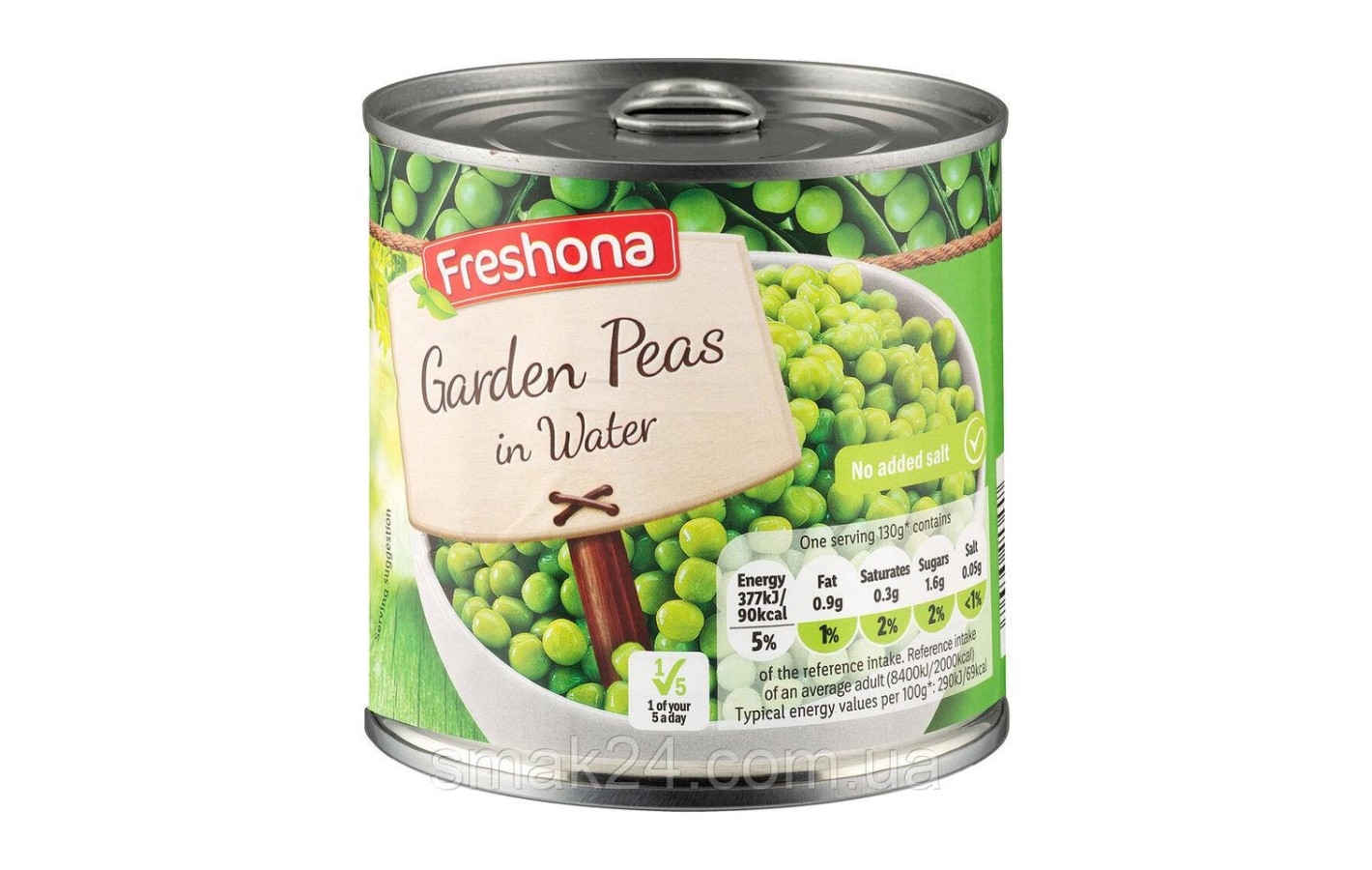 Зеленый горошек консервированный Freshona Garden Peas 265/400г Польша