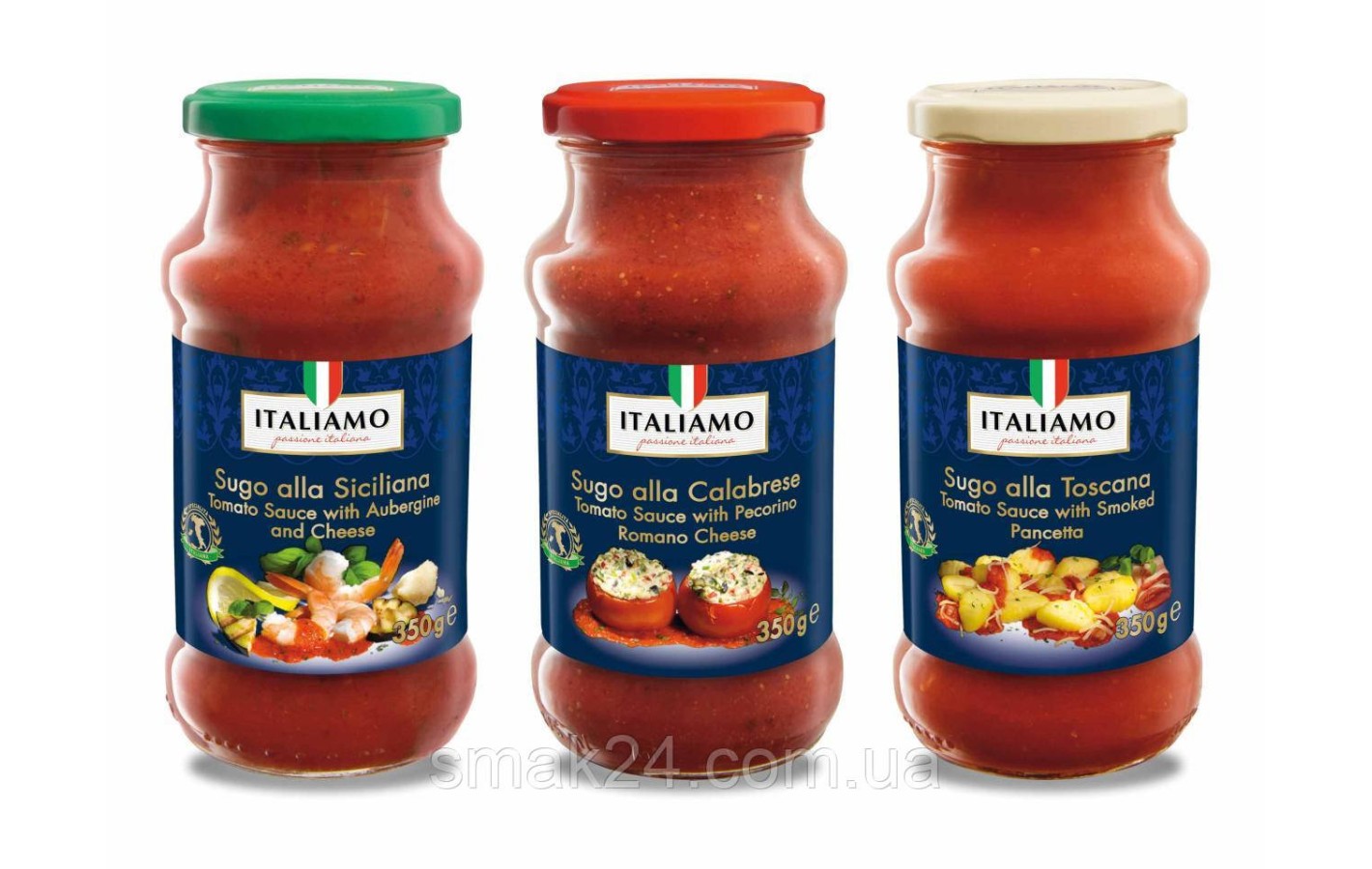 Соус с оливками, томатами и зеленью Italiamo Sugo al Olive 350г Италия