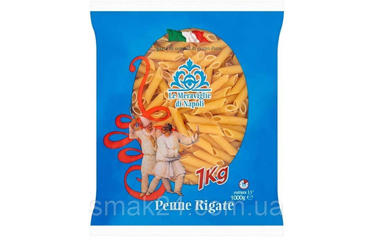 Макаронные изделия Le Meraviglie Di Napoli Penne Rigate 1000г Италия