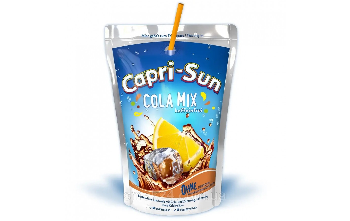 Сік зі смаком коли та лимонного соку Capri-Sun Cola Mix 200 мл (10 шт./1 пак) Німеччина