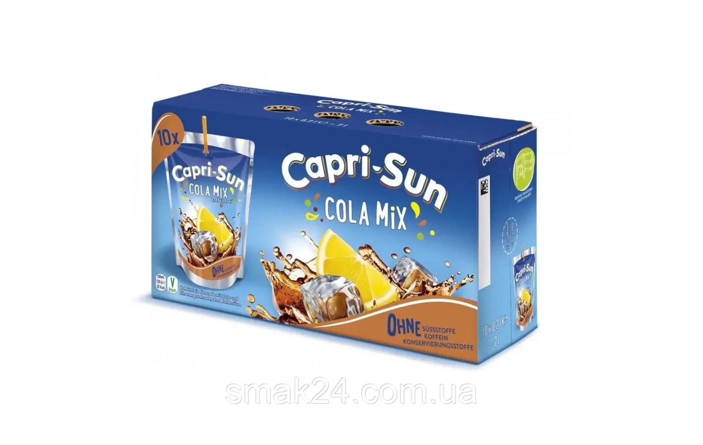 Сік зі смаком коли та лимонного соку Capri-Sun Cola Mix 200 мл (10 шт./1 пак) Німеччина