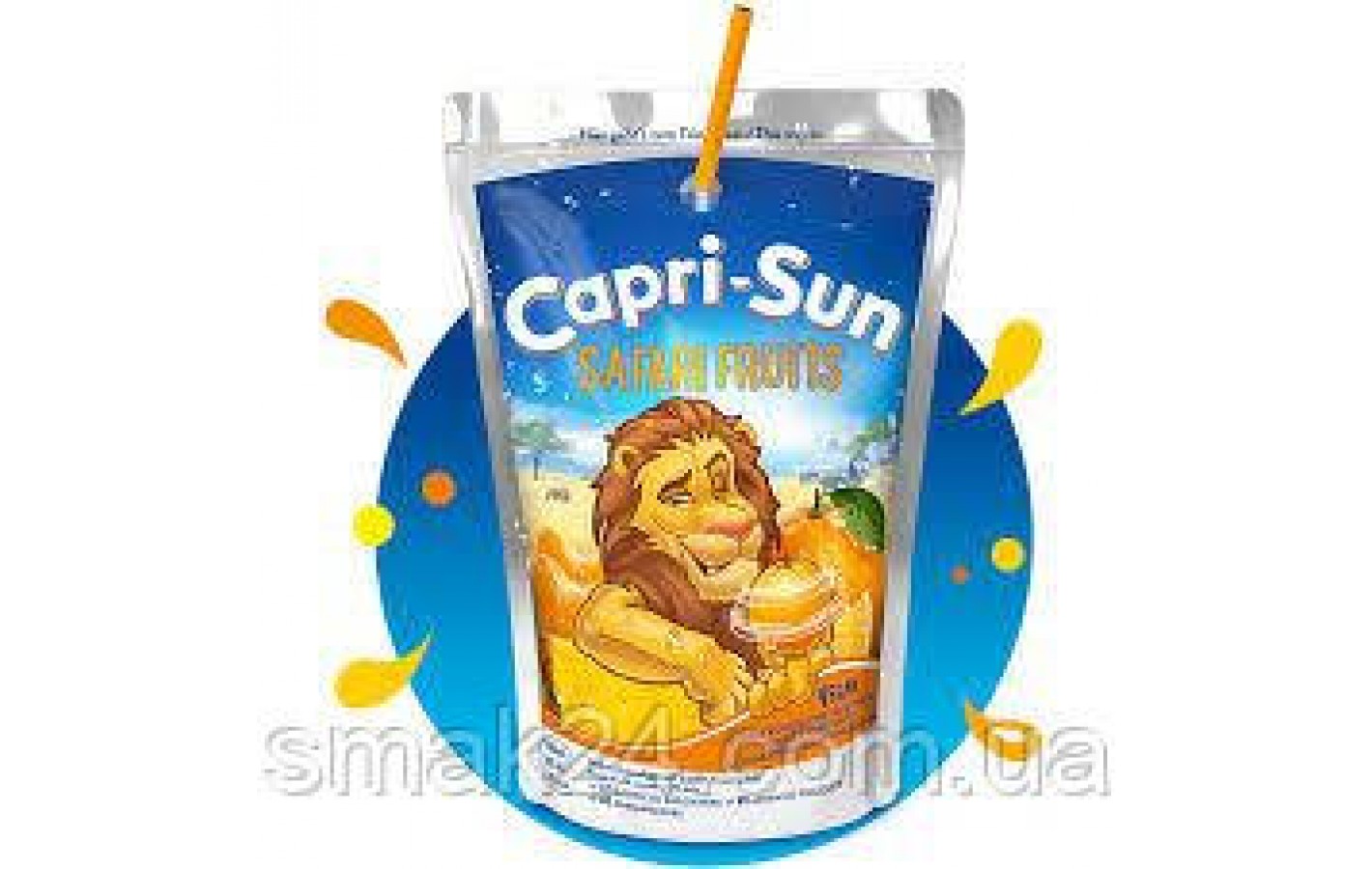 Сік лимона, мандарина, ананаса і апельсина Capri-Sun Safari Fruits 200 мл Німеччина