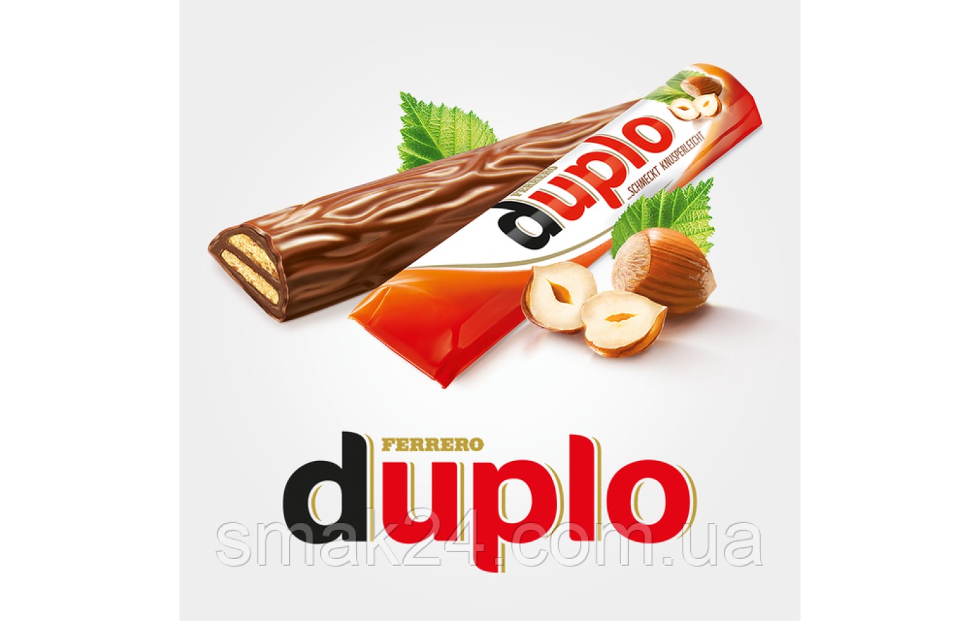 Шоколадный батончик с шоколадно - ореховой начинкой Ferrero Duplo  (10штx18.2г) 182г Германия